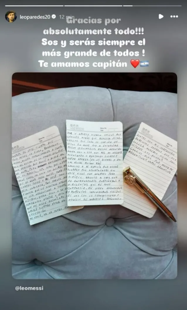 despedida messi